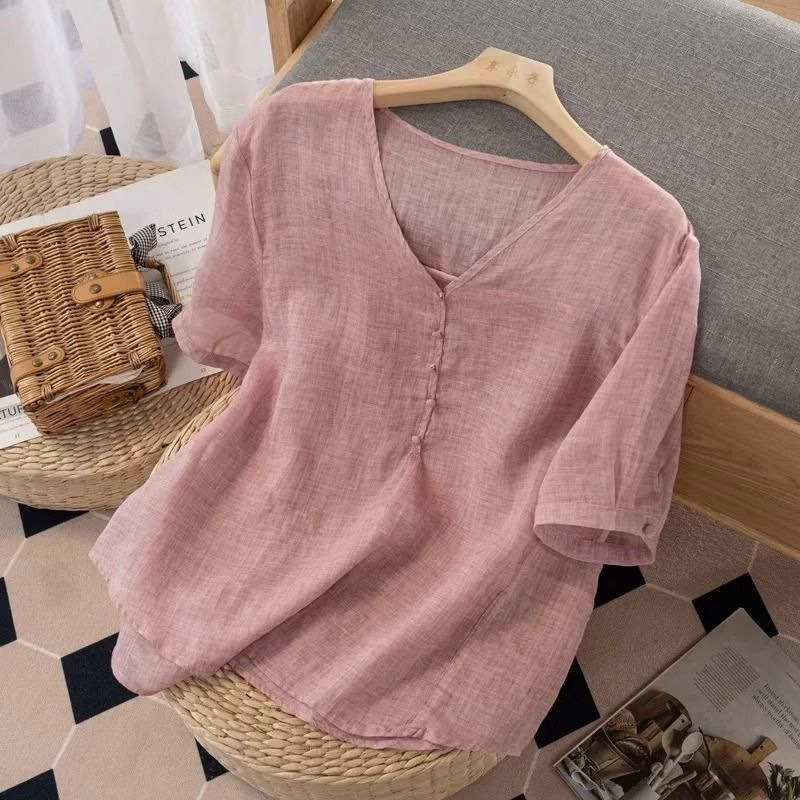 Dames T-shirt van linnenmix me - Linen Shirt Breathable recensie en prijs